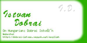 istvan dobrai business card